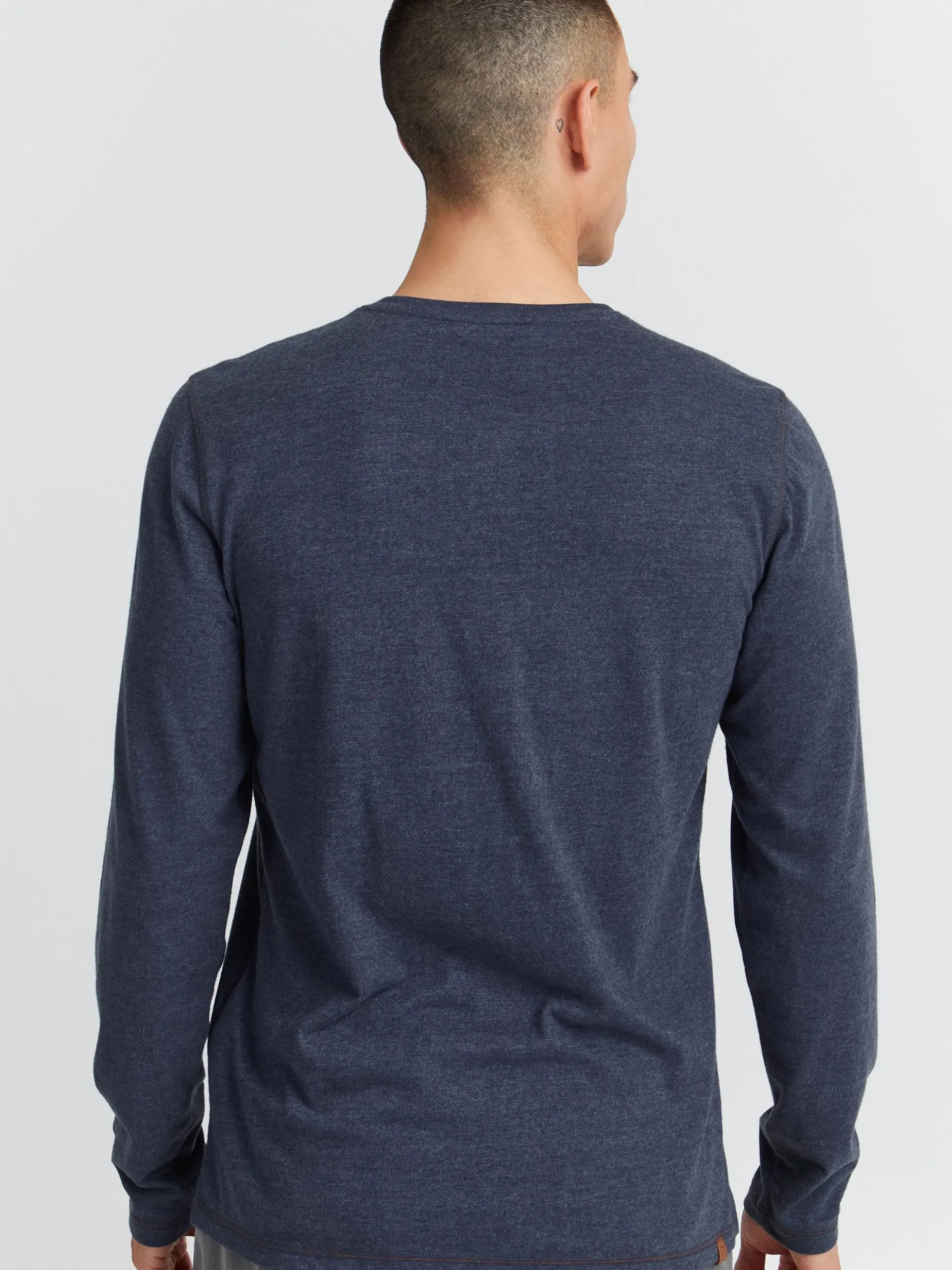 11 Project Herren Langarmshirt - PRBonso in blau