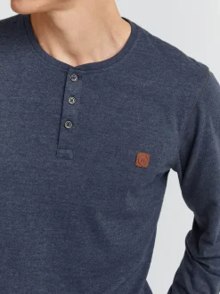11 Project Herren Langarmshirt - PRBonso in blau