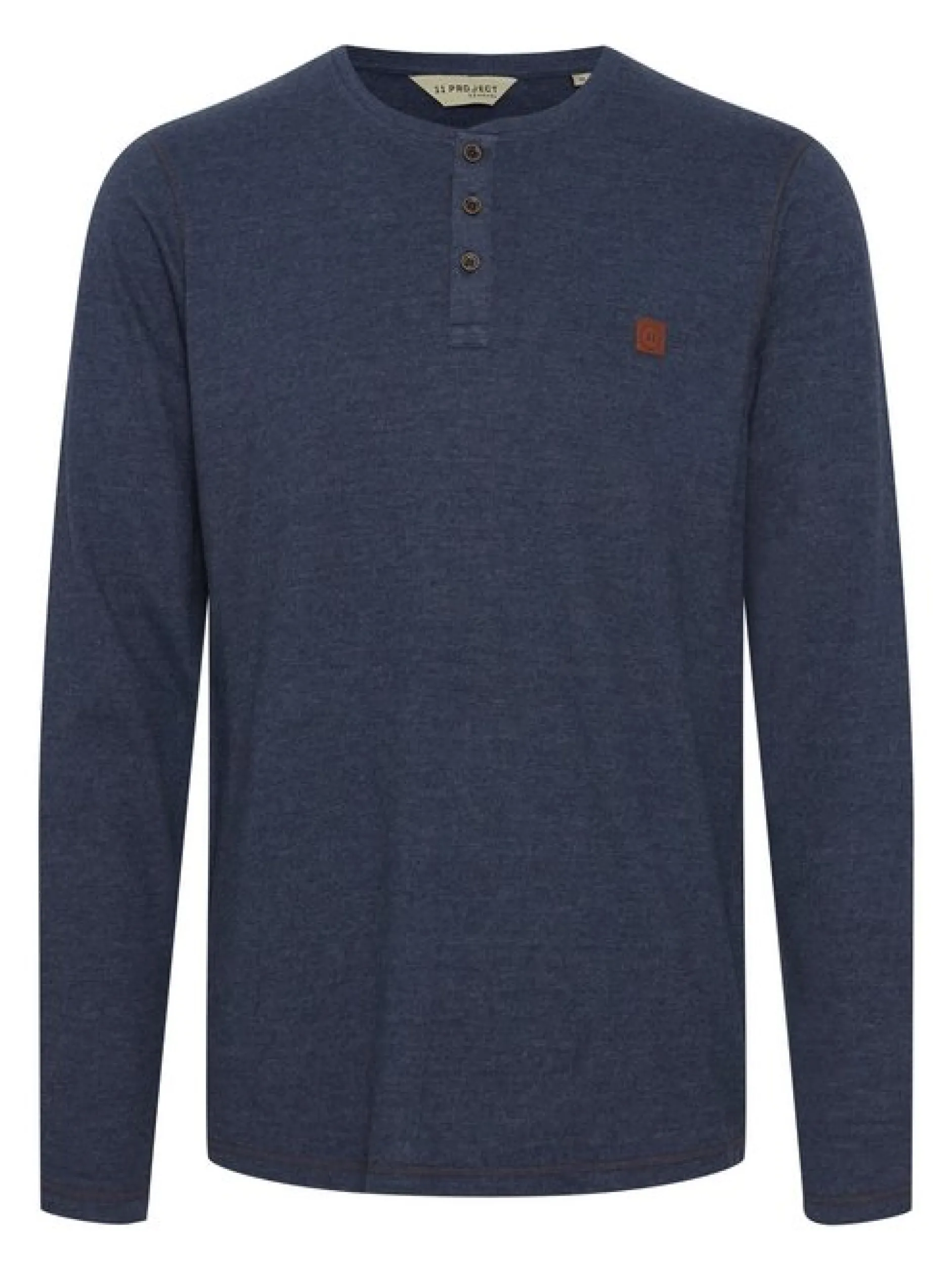 11 Project Herren Langarmshirt - PRBonso in blau