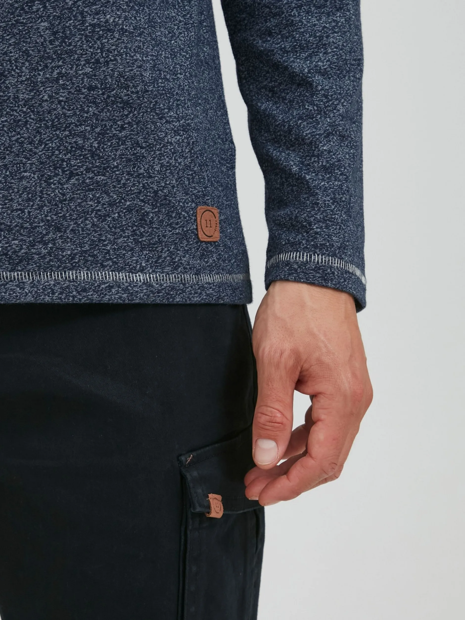 11 Project Herren Longsleeve - PRSievert in blau