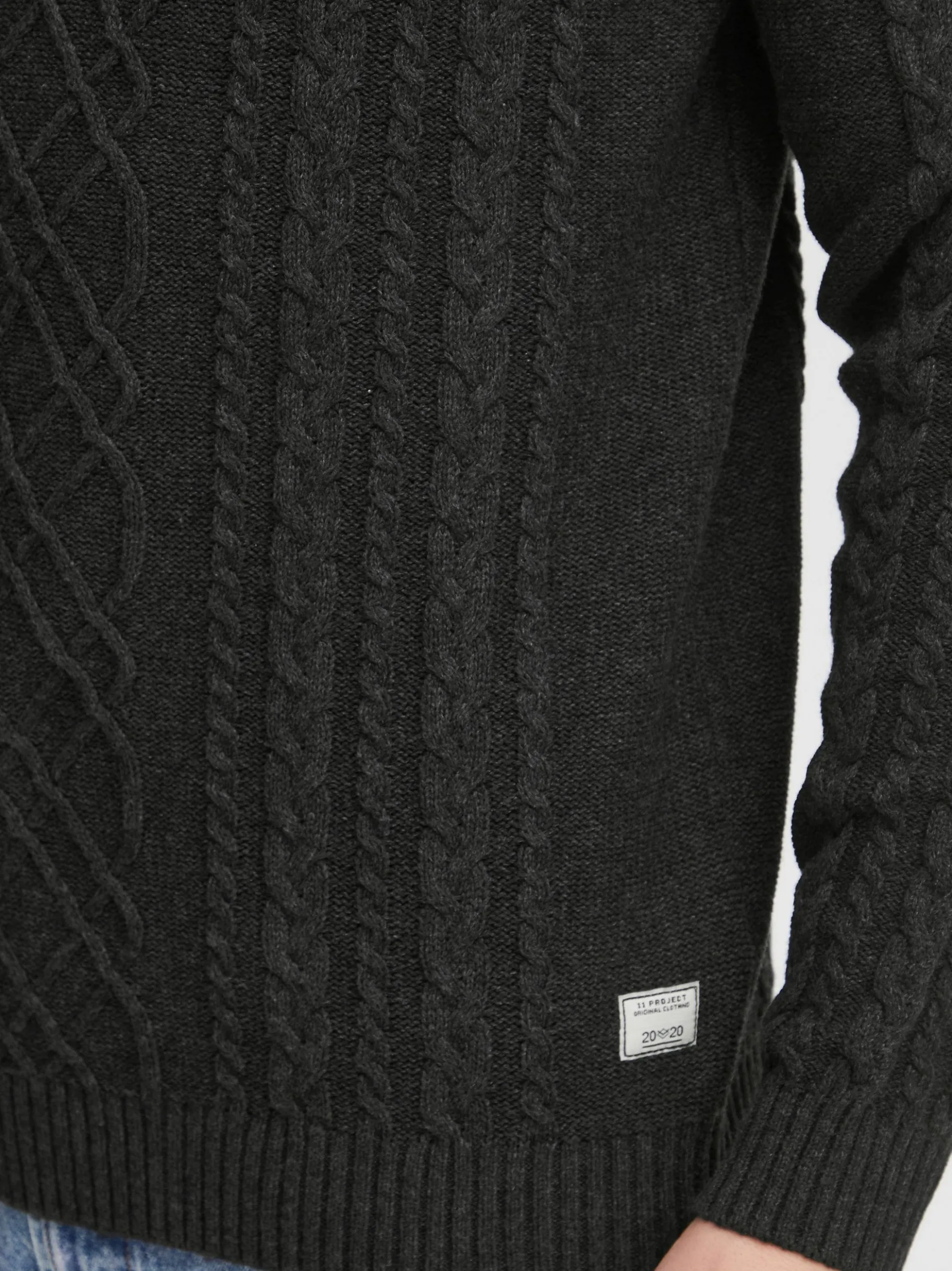 11 Project Herren Rollkragenpullover - PRJamelio in grau
