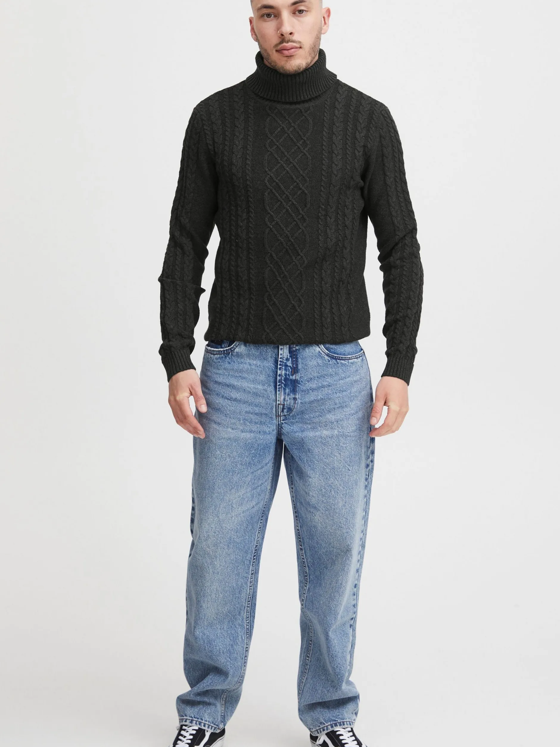 11 Project Herren Rollkragenpullover - PRJamelio in grau