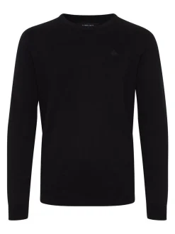 11 Project Herren Rundhalspullover - PRSandro in schwarz