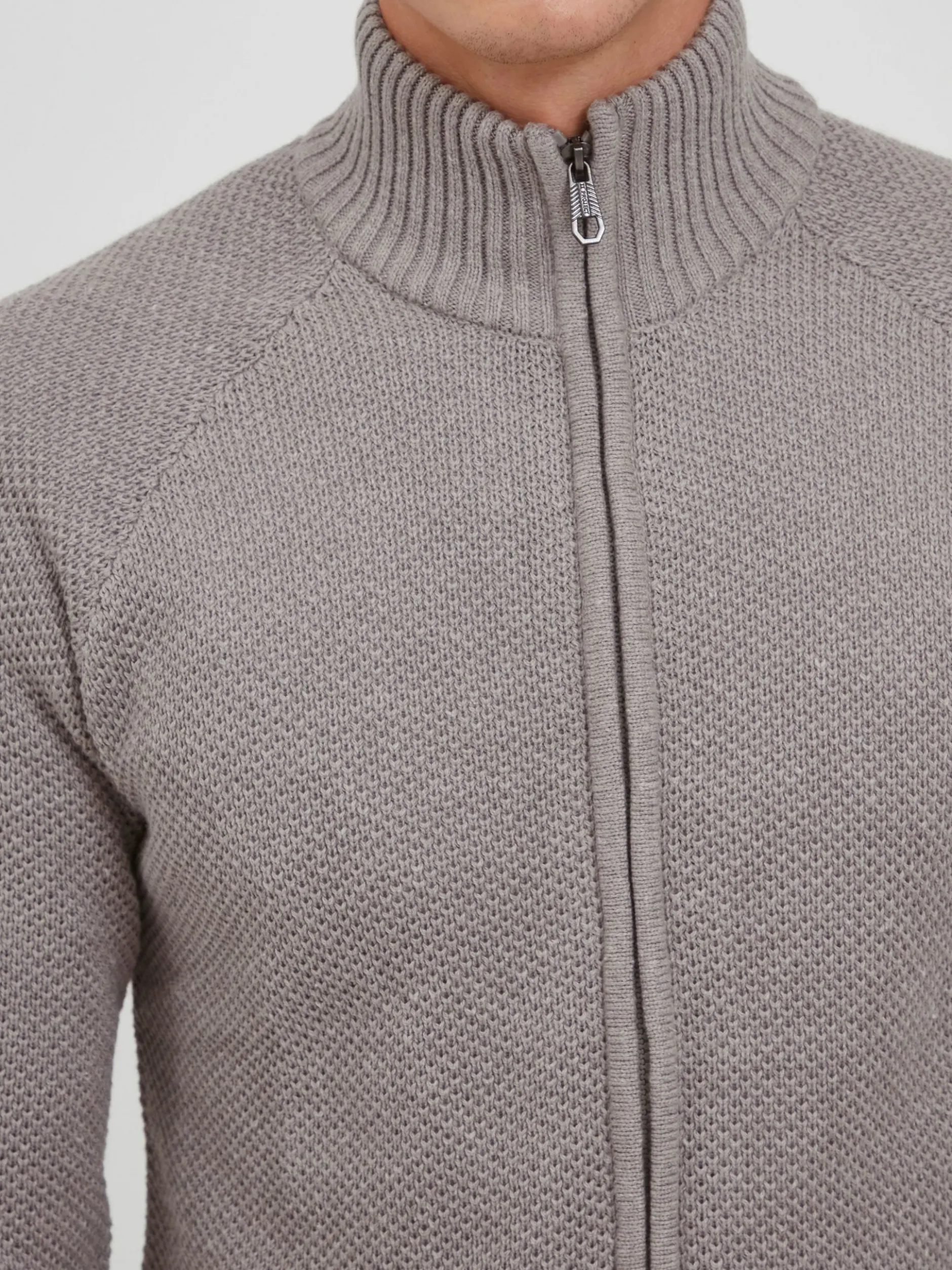 11 Project Herren Strickjacke - PRSteffan in grau