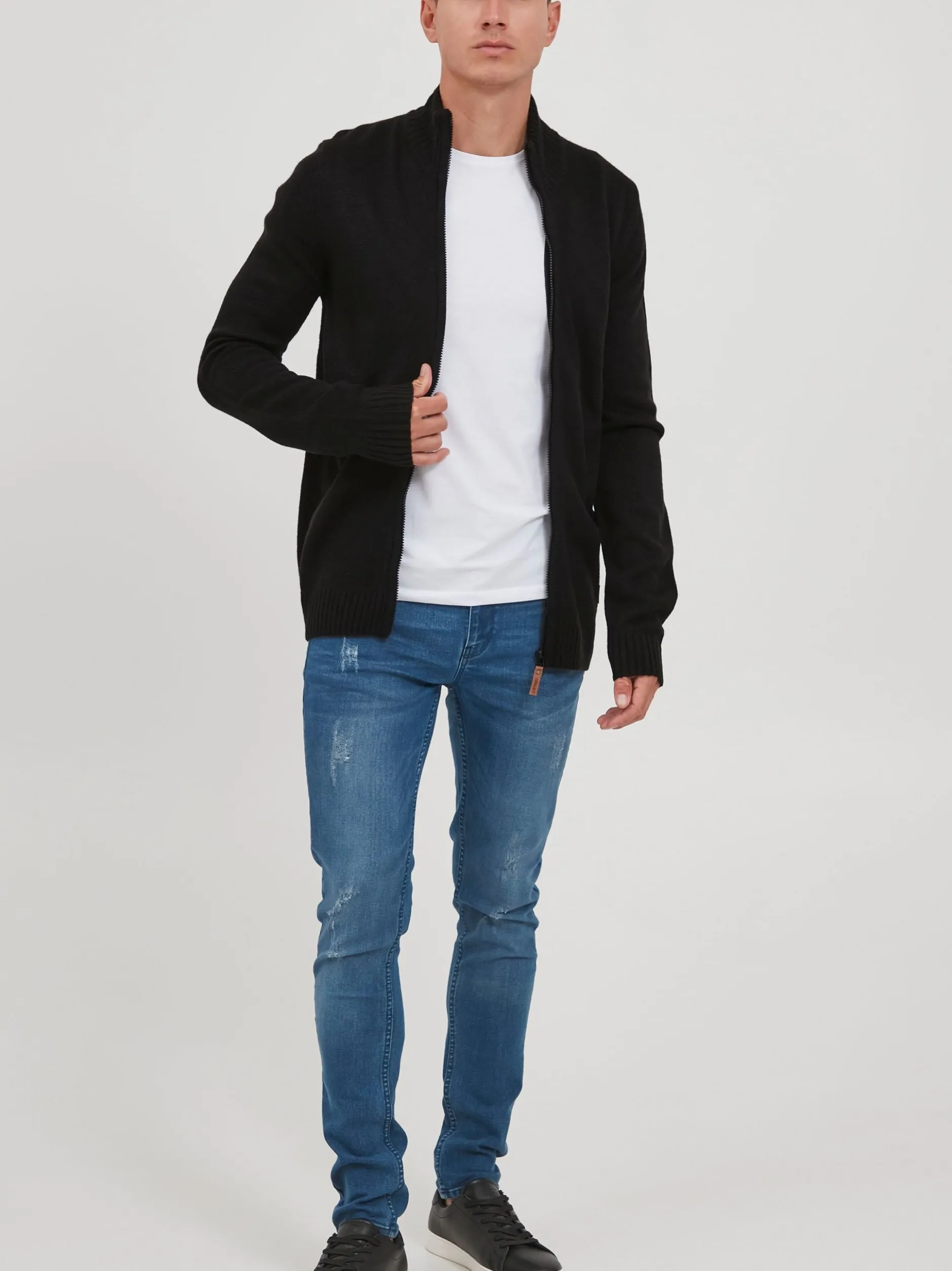 11 Project Herren Strickjacke - PRNoldi in schwarz