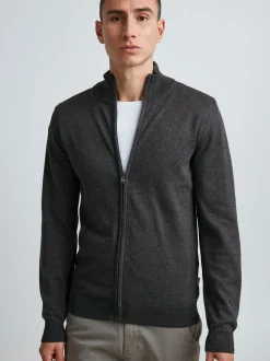11 Project Herren Strickjacke - PRMelker in anthrazit