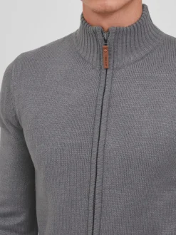 11 Project Herren Strickjacke - PRNoldi in grau