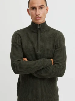 11 Project Herren Strickpullover - PRAdam in grün