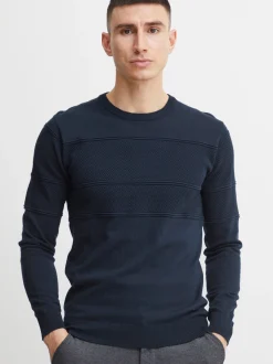 11 Project Herren Strickpullover - PRYannis in blau