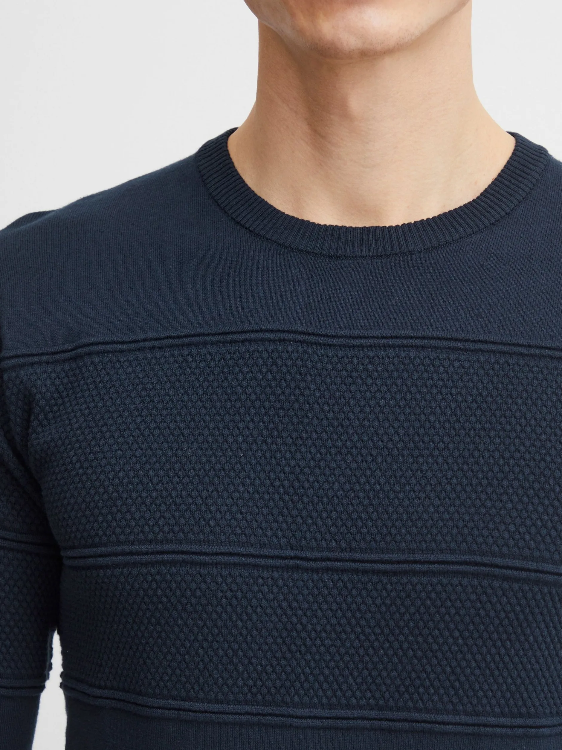 11 Project Herren Strickpullover - PRYannis in blau