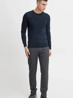 11 Project Herren Strickpullover - PRYannis in blau