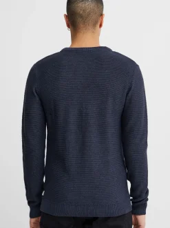 11 Project Herren Strickpullover - PRTill in blau