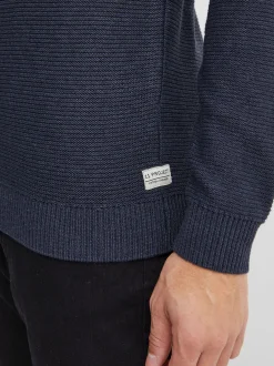 11 Project Herren Strickpullover - PRTill in blau