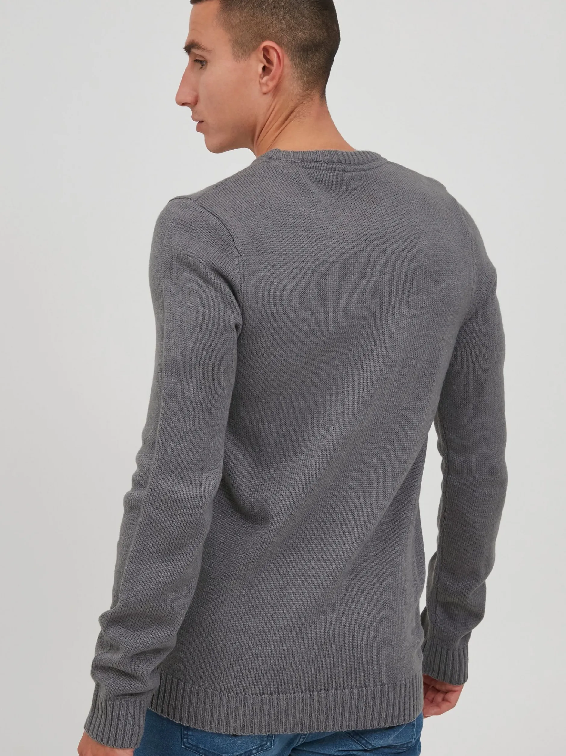 11 Project Herren Strickpullover - PRNoel in grau