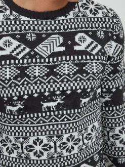 11 Project Herren Weihnachtspullover - PRUwe in blau