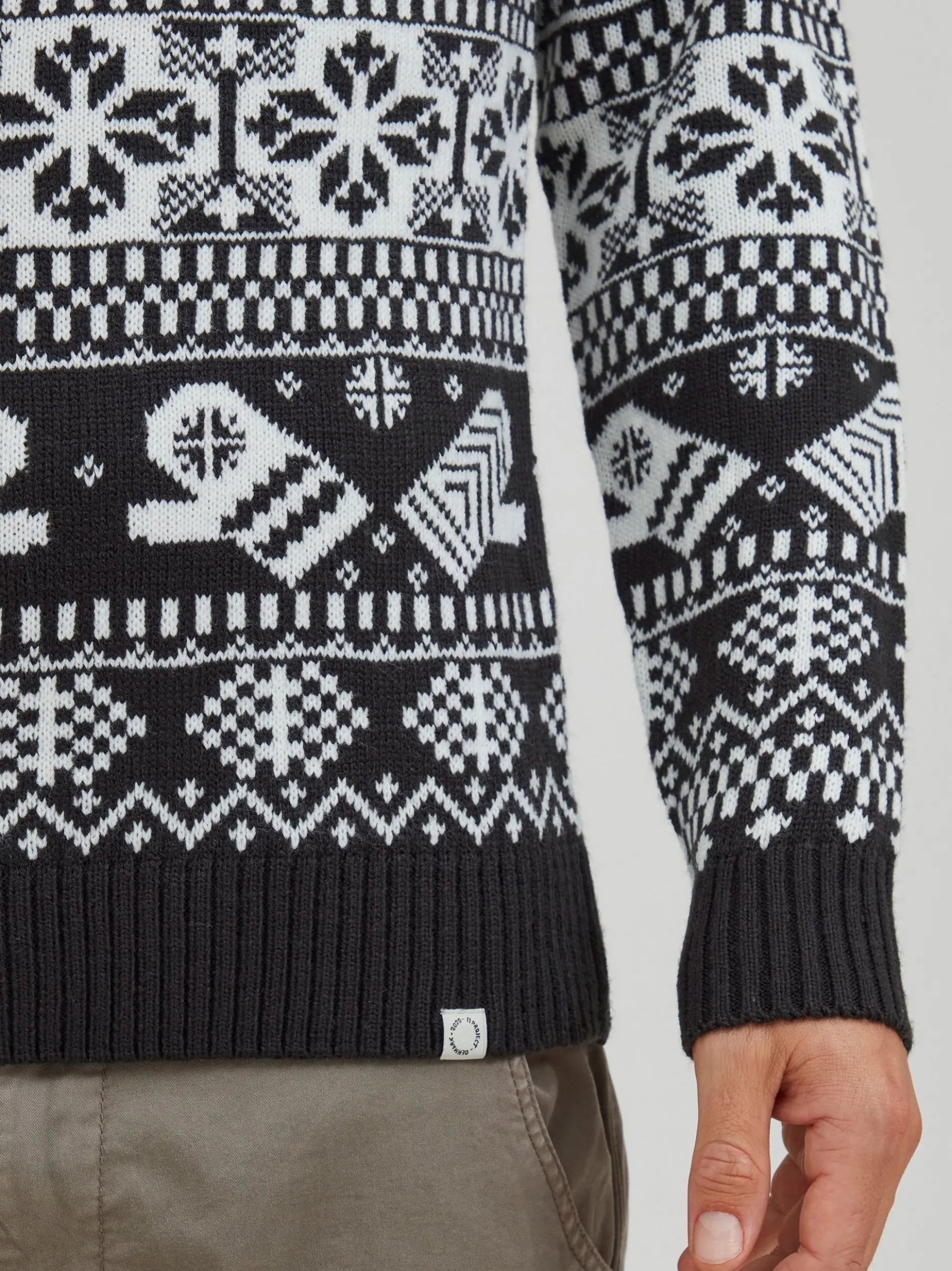 11 Project Herren Weihnachtspullover - PRUwe in blau