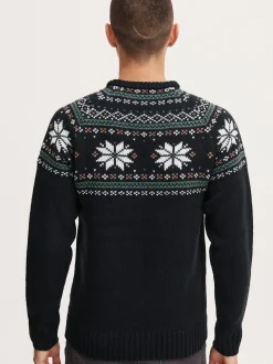 11 Project Herren Weihnachtspullover - PRTimbro in schwarz