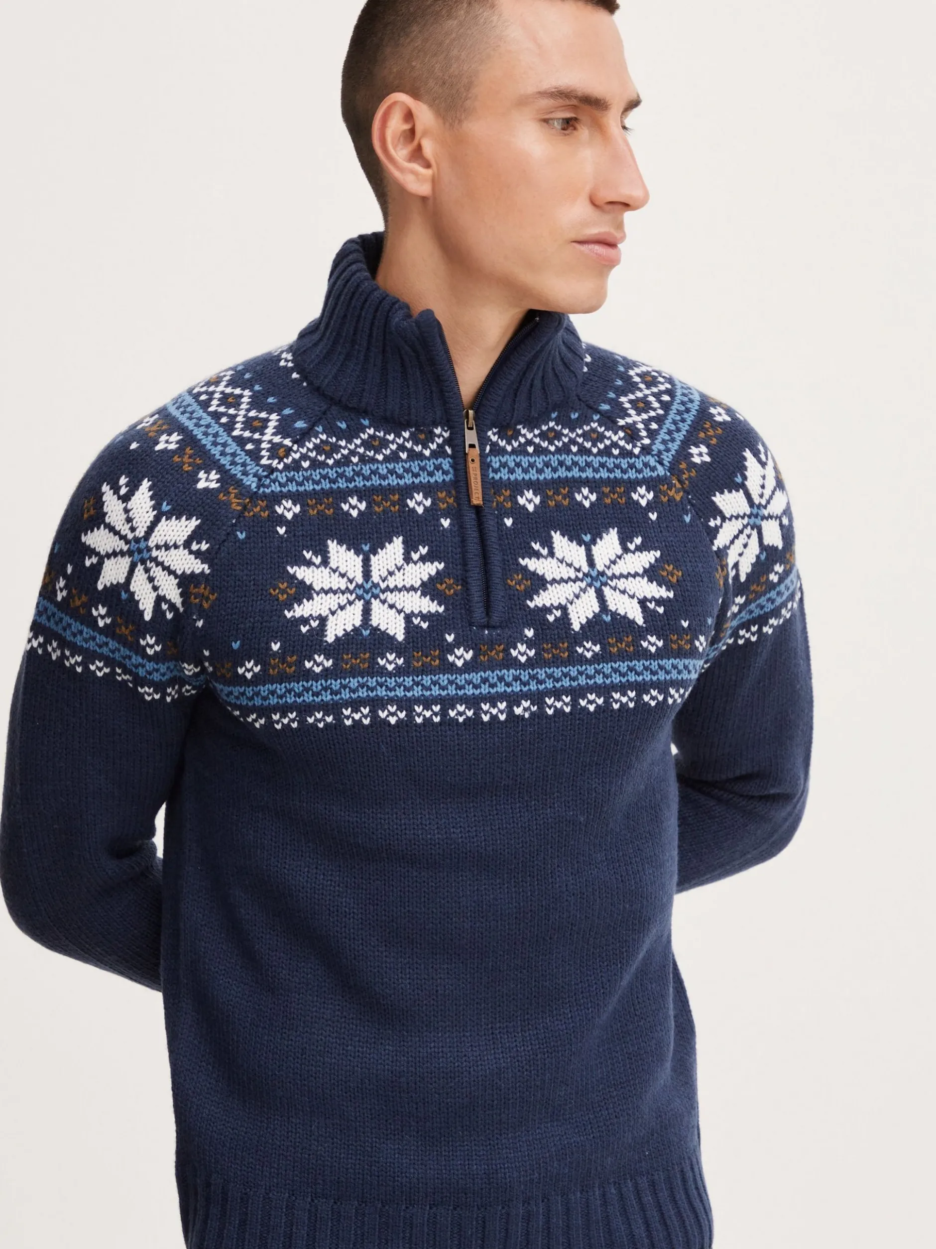11 Project Herren Weihnachtspullover - PRTim in blau
