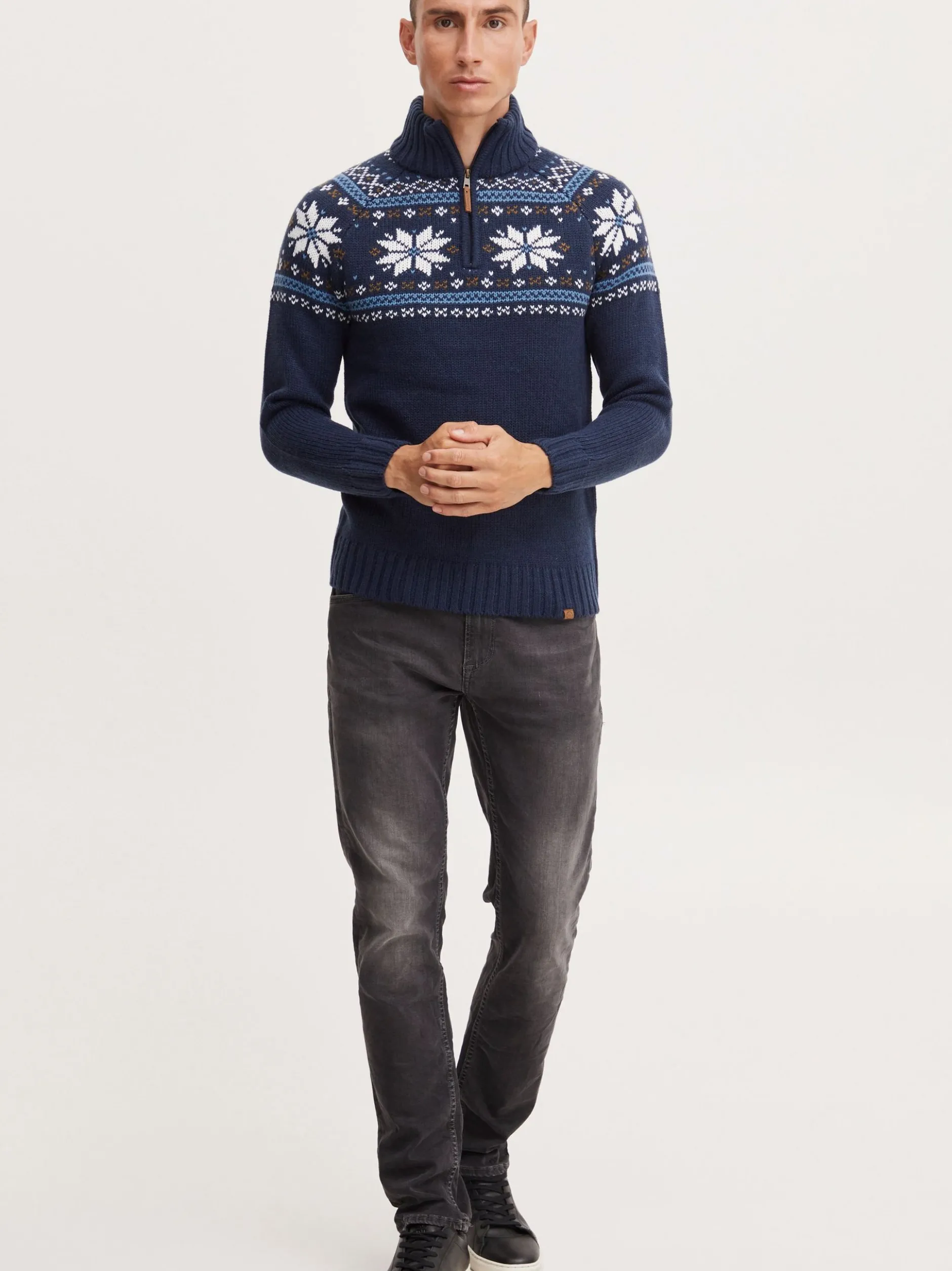 11 Project Herren Weihnachtspullover - PRTim in blau