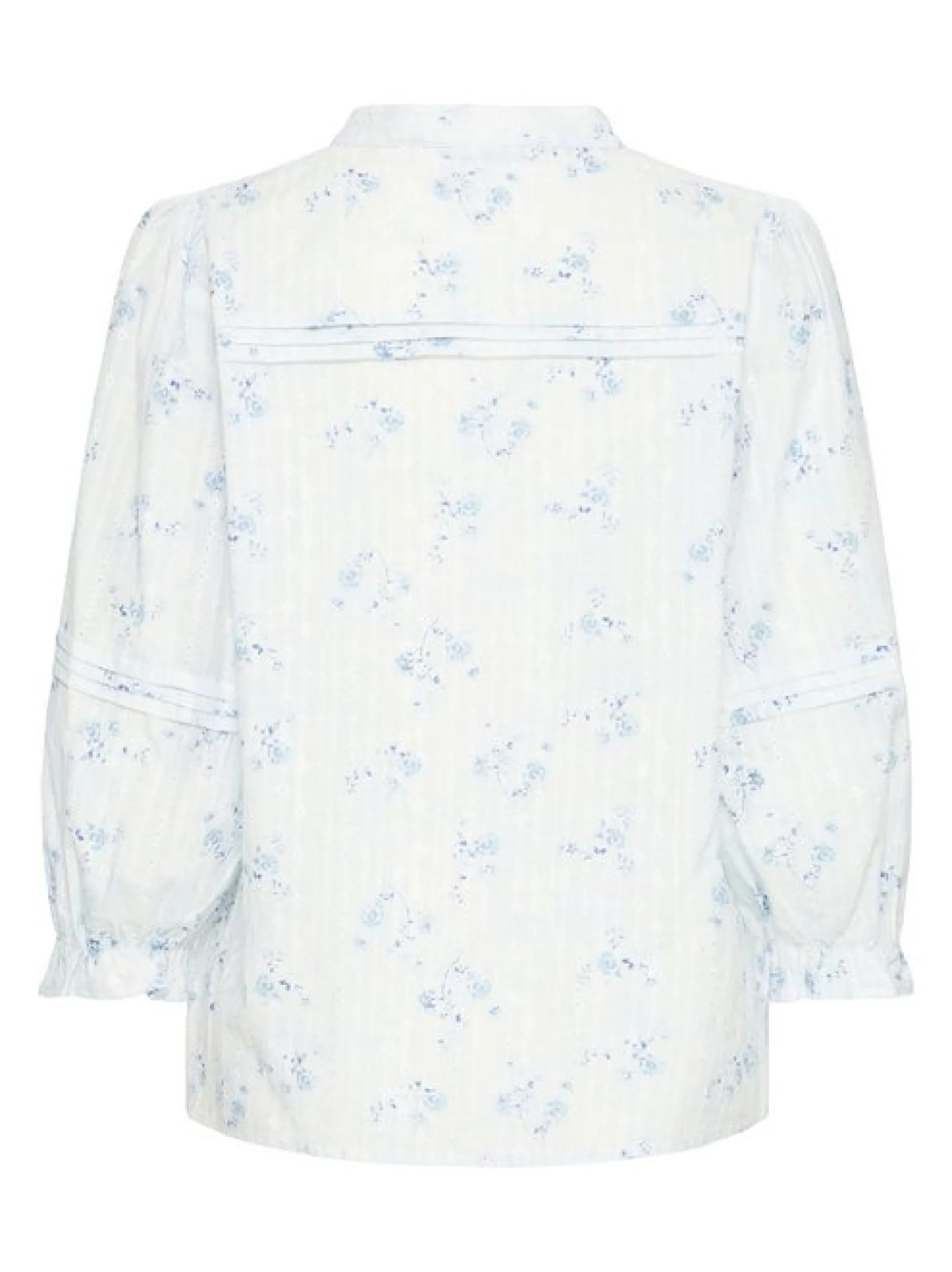 PULZ Jeans Damen Bluse PZBELLAROSE in hellblau