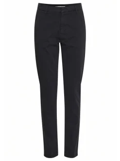 PULZ Jeans Damen Casual Hose PZBONNIE Normale Passform in schwarz