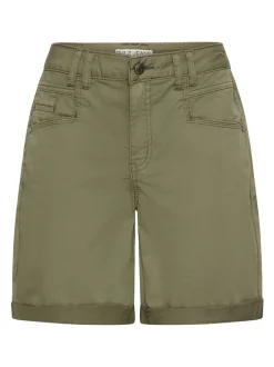 PULZ Jeans Damen Casual PZEVELYN Normale Passform in oliv