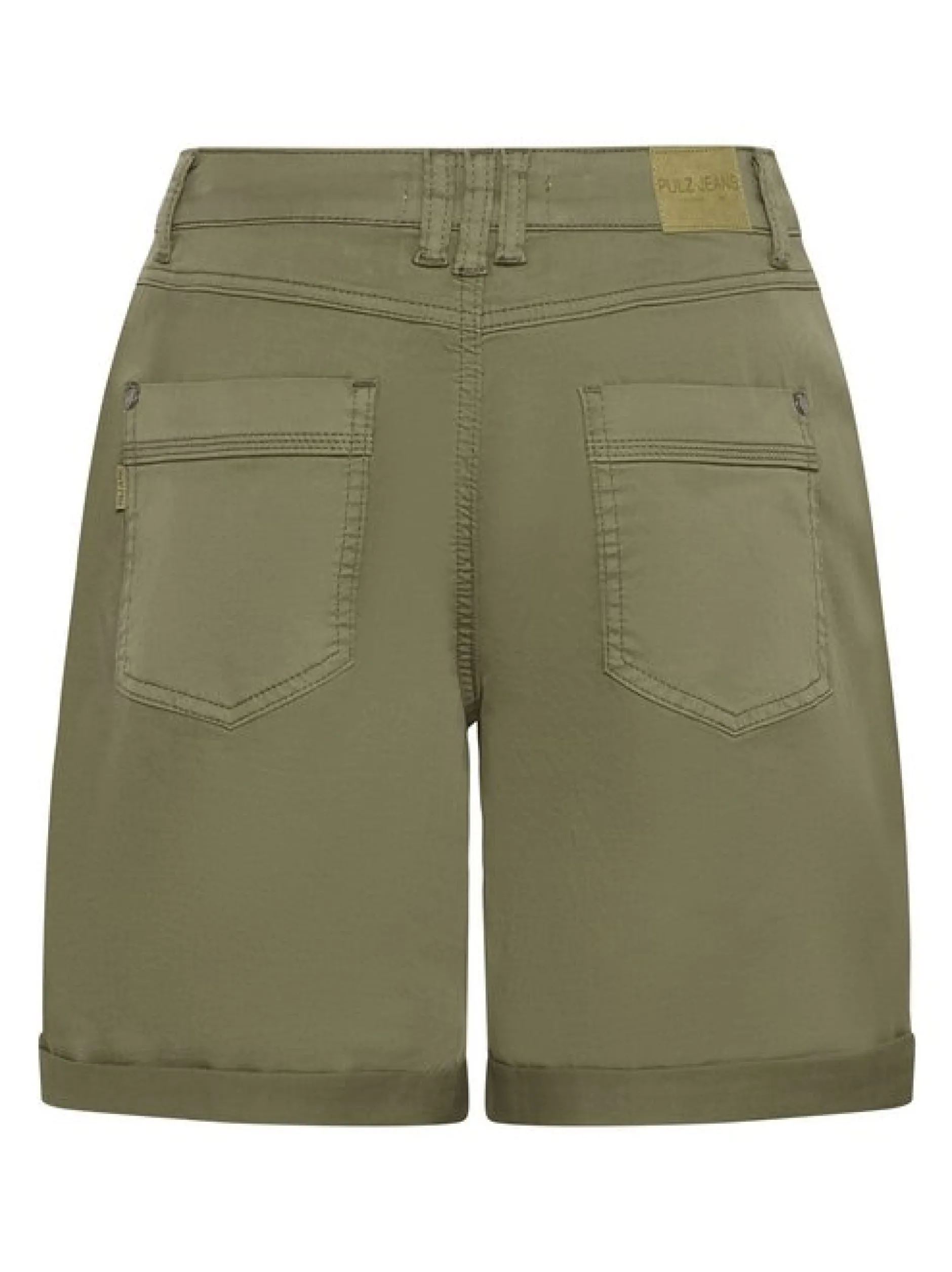 PULZ Jeans Damen Casual PZEVELYN Normale Passform in oliv