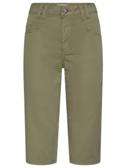 PULZ Jeans Damen Casual PZEVELYN Normale Passform in oliv