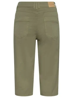 PULZ Jeans Damen Casual PZEVELYN Normale Passform in oliv