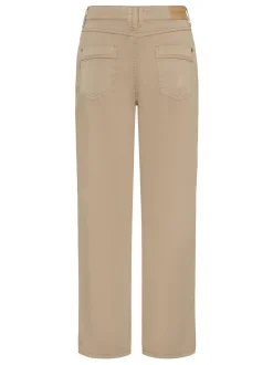 PULZ Jeans Damen Casual PZEVELYN Normale Passform in beige