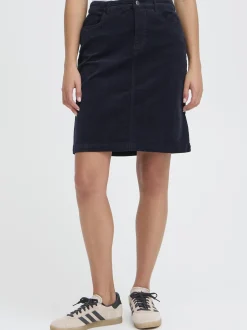 PULZ Jeans Damen Casual PZSALLY Hohe Taille in marine