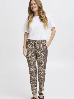 PULZ Jeans Damen Hose PZBINDY in braun