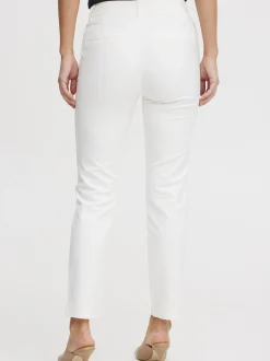 PULZ Jeans Damen Hose PZBINDY in weiß