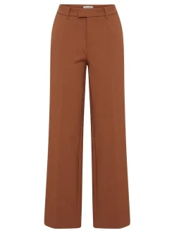 PULZ Jeans Damen Hose PZBINDY in cognac