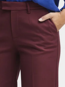 PULZ Jeans Damen Hose PZBINDY in bordeaux