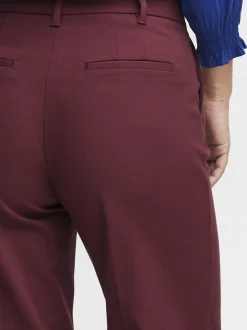PULZ Jeans Damen Hose PZBINDY in bordeaux