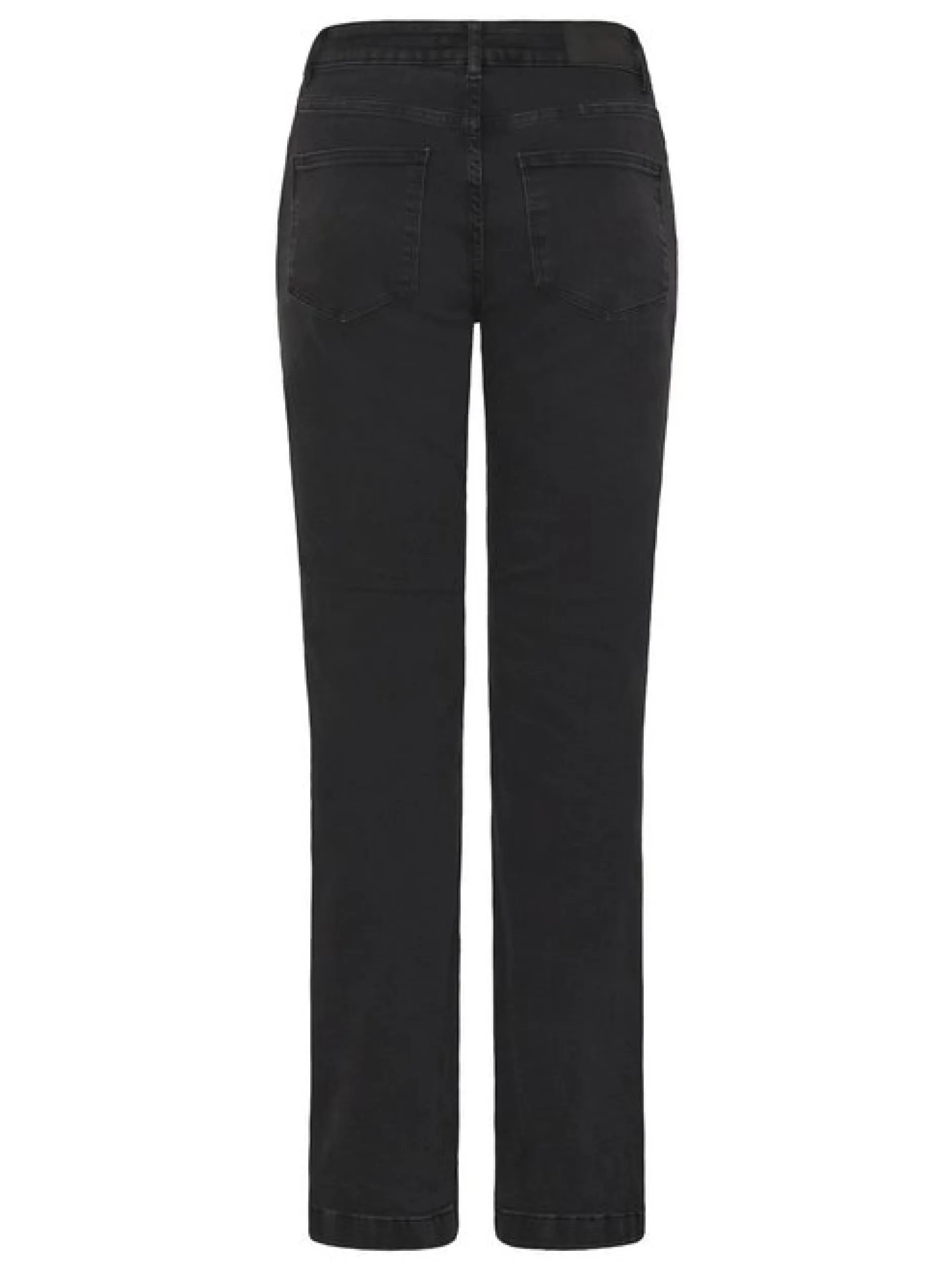 PULZ Jeans Damen Jeans PZBECCA hohe Taille in schwarz denim