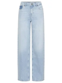 PULZ Jeans Damen Jeans PZVEGA Hohe Taille in light stone denim