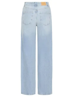 PULZ Jeans Damen Jeans PZVEGA Hohe Taille in light stone denim
