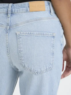 PULZ Jeans Damen Jeans PZVEGA Hohe Taille in light stone denim
