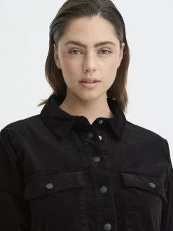 PULZ Jeans Damen Kleid PZSALLY in schwarz