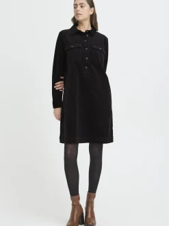PULZ Jeans Damen Kleid PZSALLY in schwarz