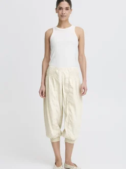 PULZ Jeans Damen Shorts PZJILL in beige