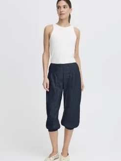 PULZ Jeans Damen Shorts PZJILL in blau