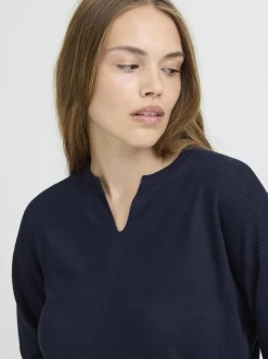 PULZ Jeans Damen Strickpullover PZSARA in marine