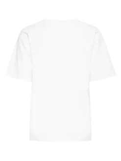 PULZ Jeans Damen T-Shirt PZBETHANY in weiß