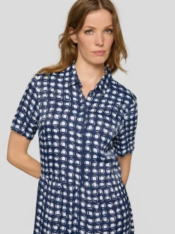 RABE Damen Kleid in blau weiß