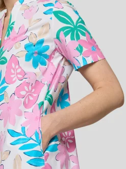 RABE Damen Kleid in rosa mehrfarbig