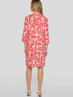 RABE Damen Kleid in weiß orange