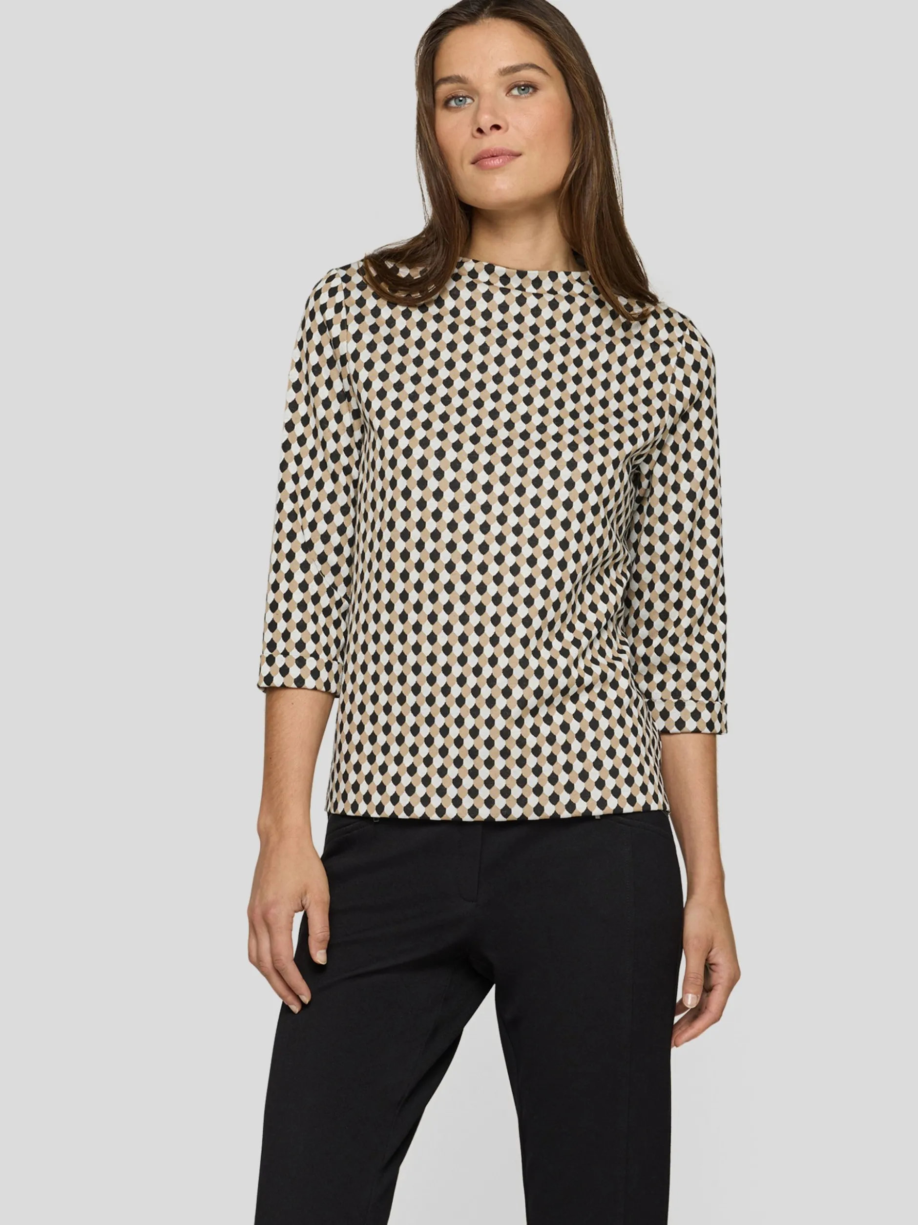 RABE Damen Langarmshirt in braun